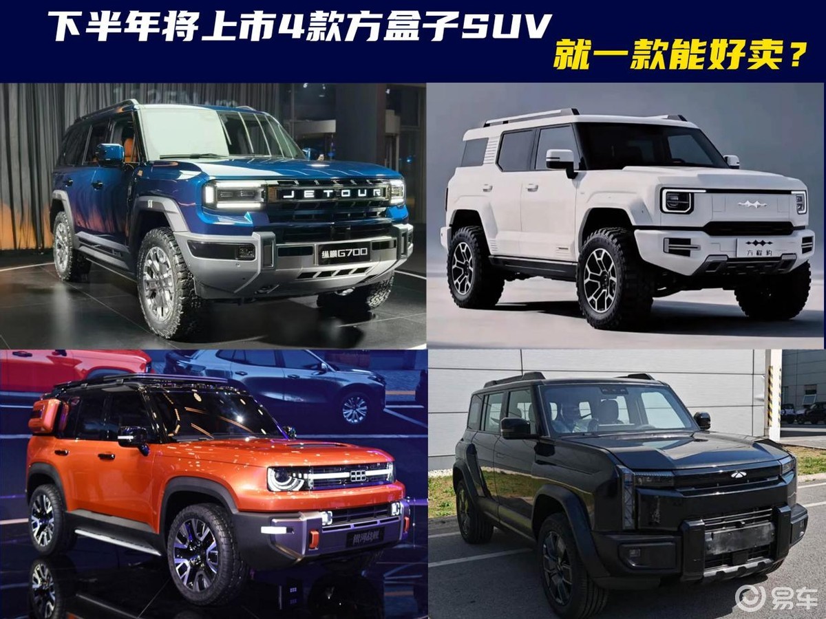 下半年将上市的这4款方盒子SUV，只有1款能好卖？