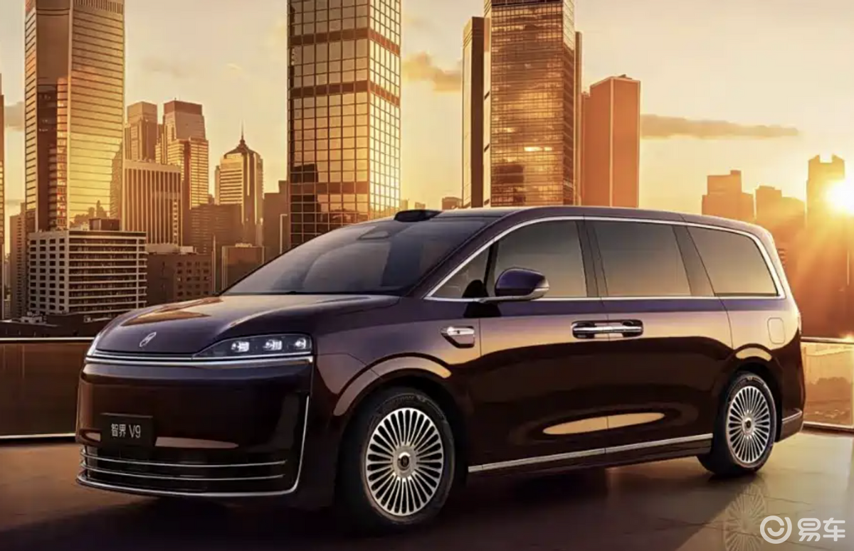 智界V9实车预告，1.5T增程式MPV，仪式感拉满