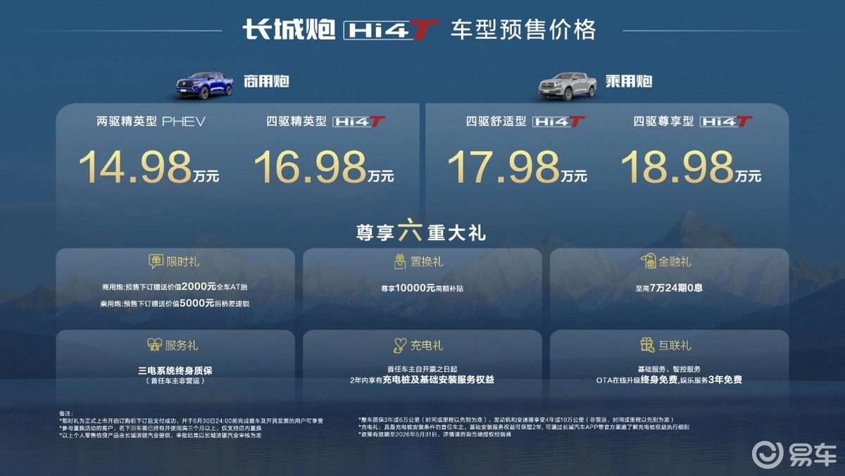 长城炮Hi4-T北京车展开启预售 14.98万元起售