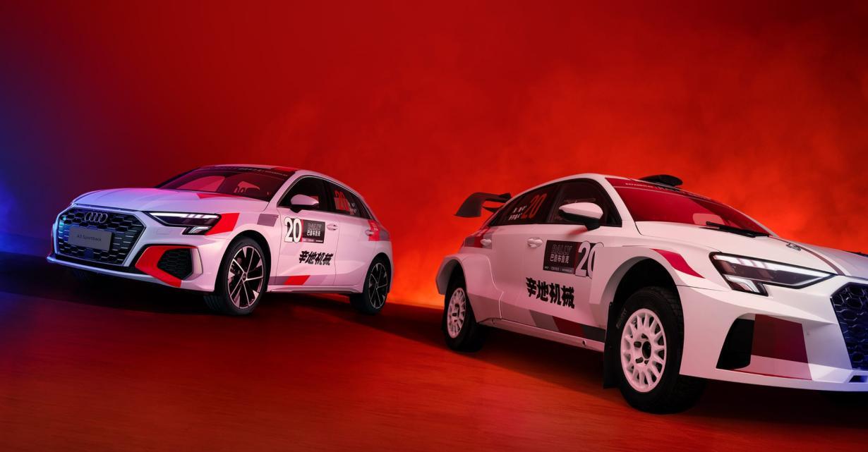 其奥迪a3所采用的白灰红三种颜色是奥迪最为经典的赛车涂装