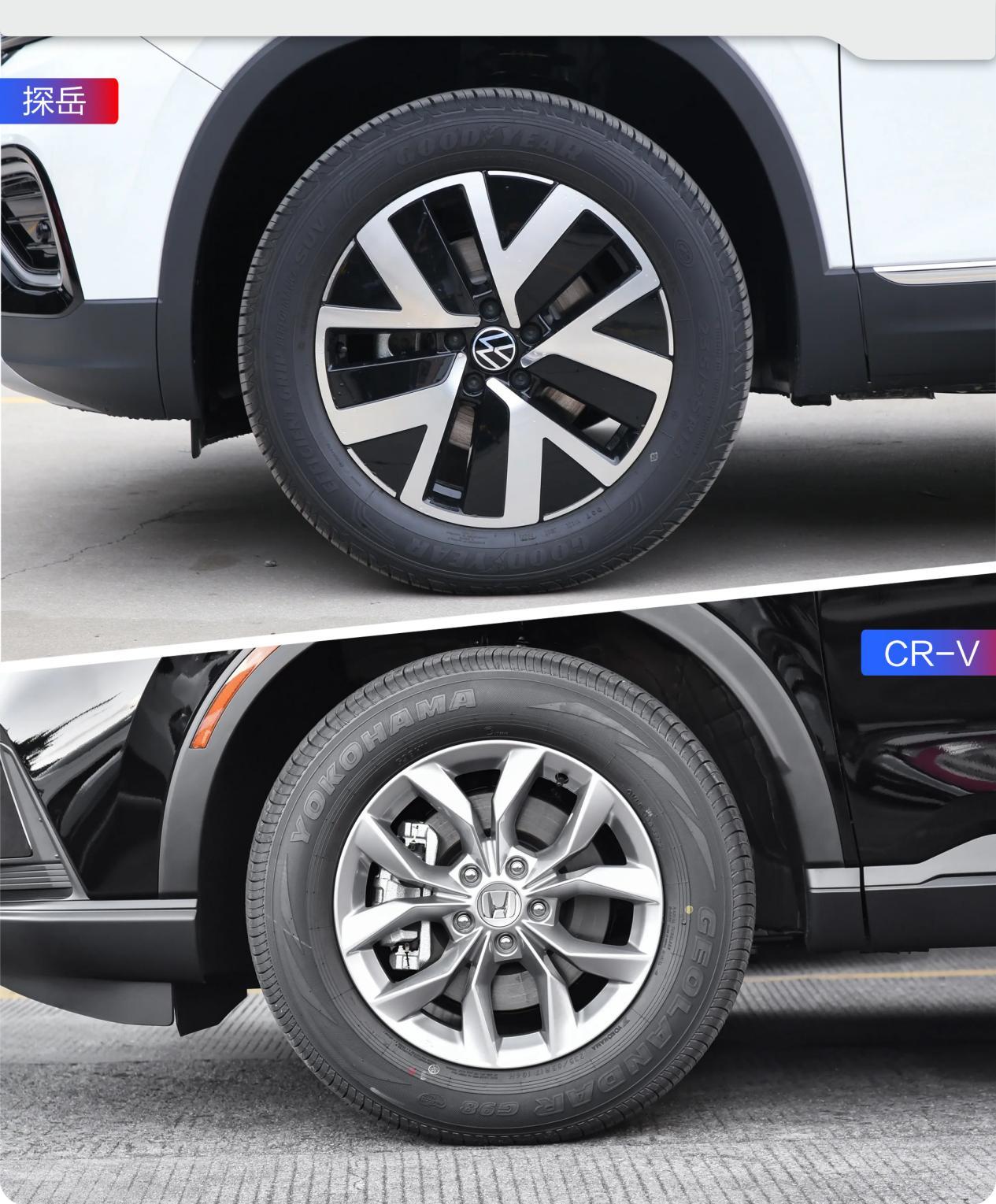 探岳配备了18英寸轮毂