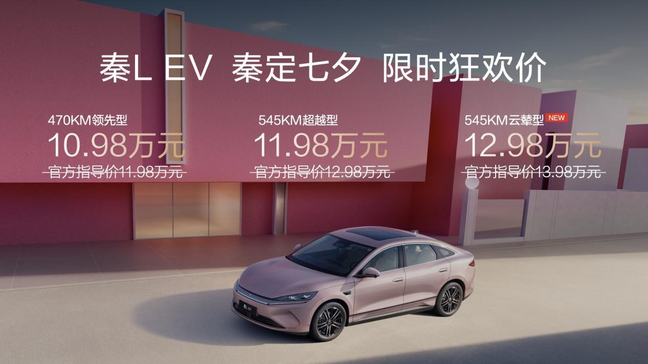 成都车展上新云辇版秦L EV，限时12.98万元