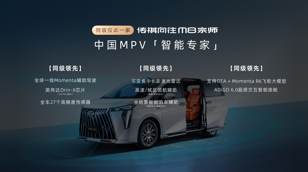 限时补贴价24.99万元起!传祺向往M8宗师正式上市!