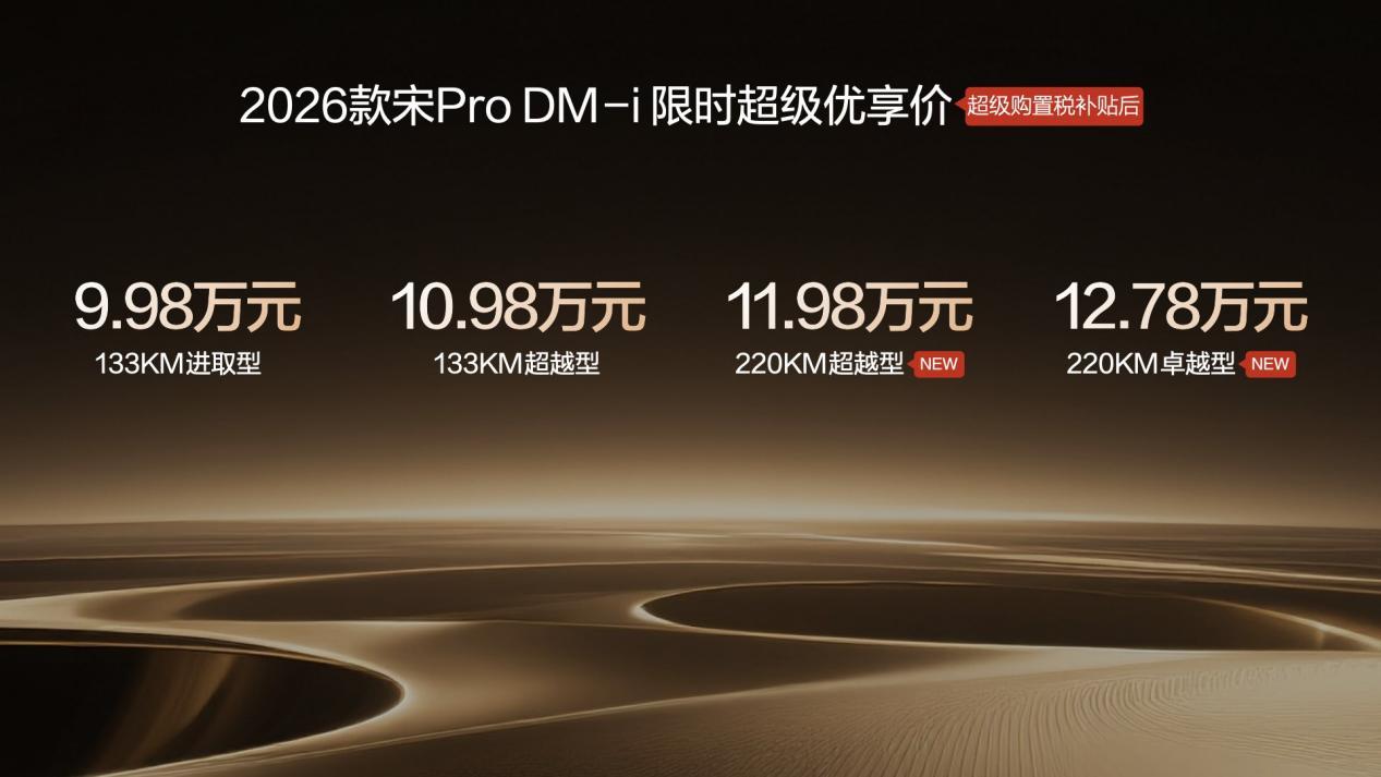 9.98万起！宋Pro DM-i这波把家庭插混底裤卷没了