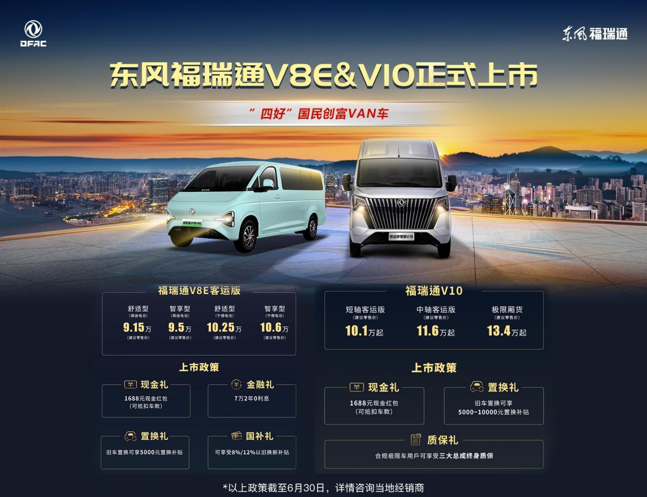 福瑞通，富万家！东风福瑞通V8E&V10重磅上市