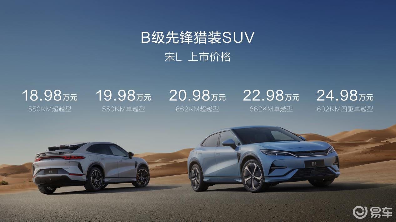 18.98万起售，比亚迪宋L掀桌子，中型SUV都得降价？