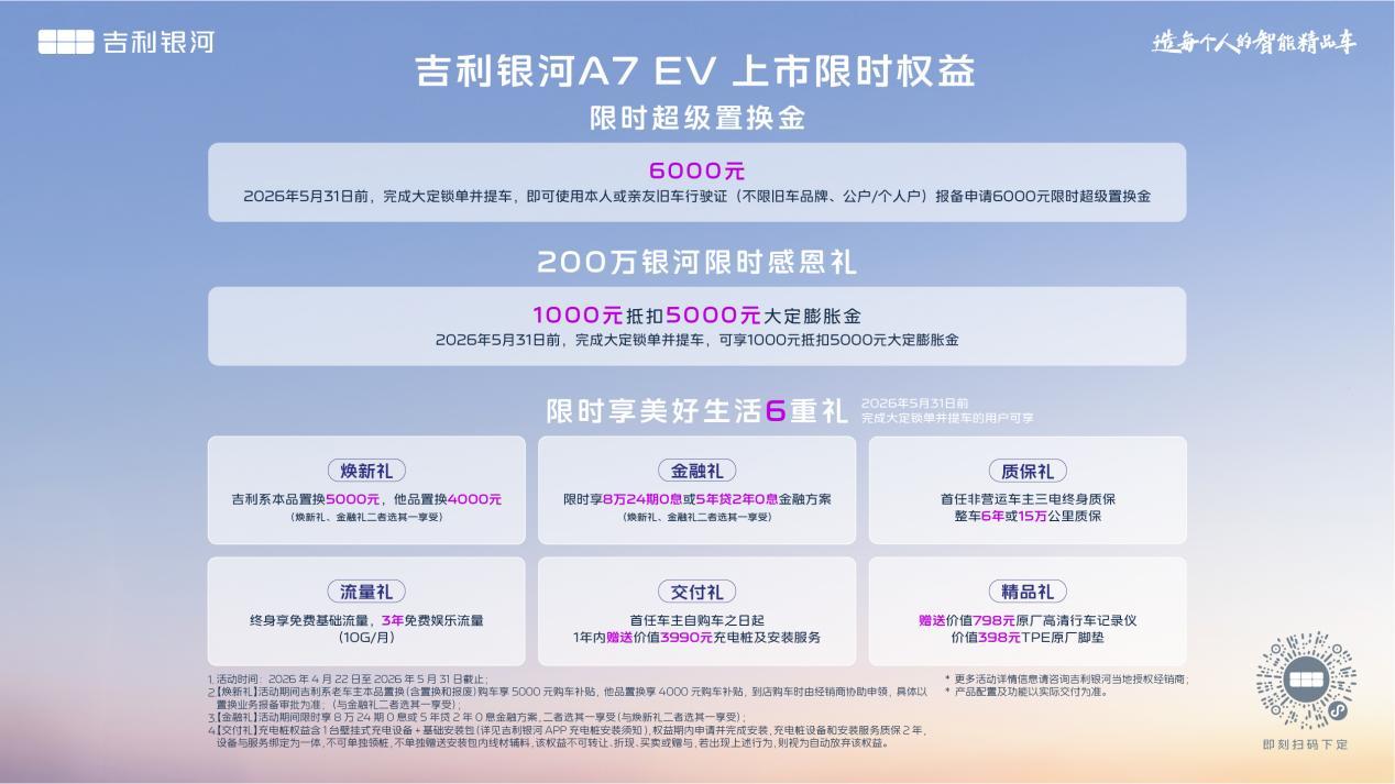 吉利银河A7双车青岛上市 8.98万起售 定义家轿新高度