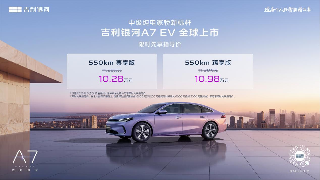 吉利银河A7双车青岛上市 8.98万起售 定义家轿新高度