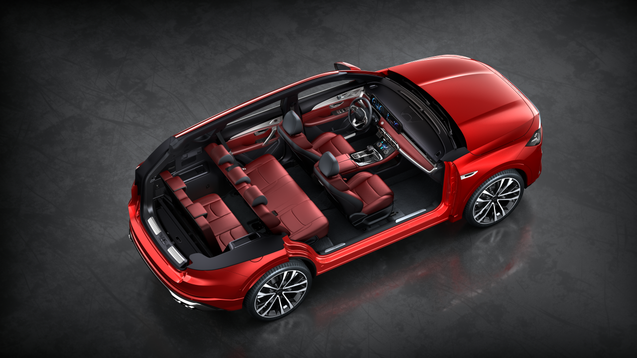 (捷途x70 plus的7座布局)另外,考虑到多人出行的情况,捷途x70 plus