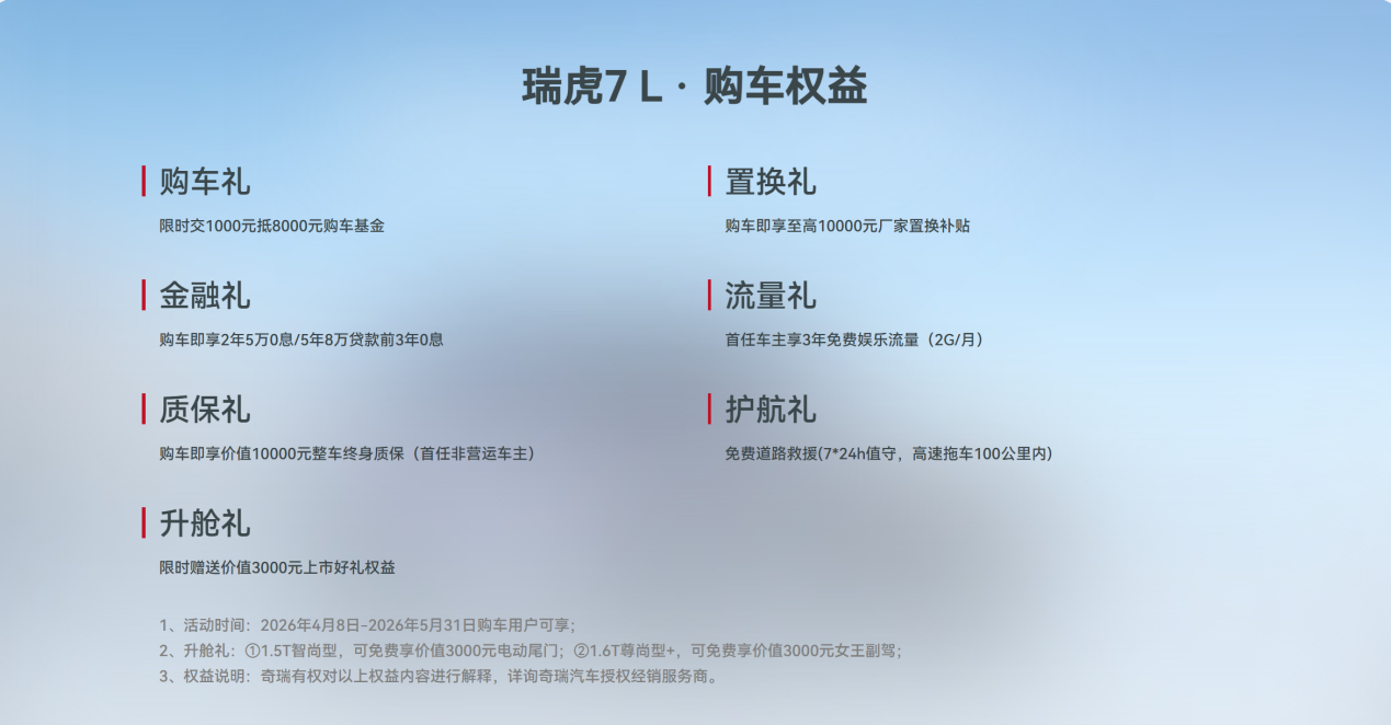 奇瑞瑞虎7L携手全新QQ3闪耀济南车展