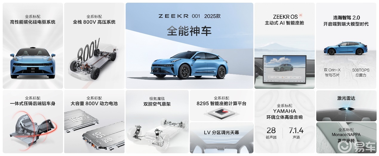 2025款极氪001 极氪007首发 智能与速度全面进化