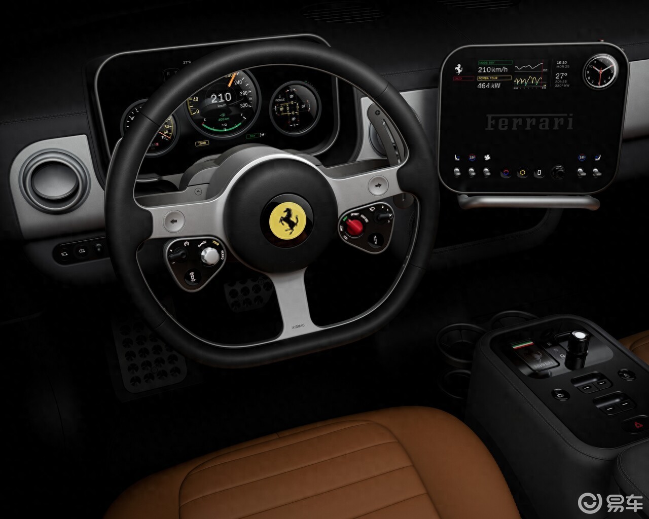 法拉利首款纯电超跑「Luce」内饰公开！传统与创新的结合