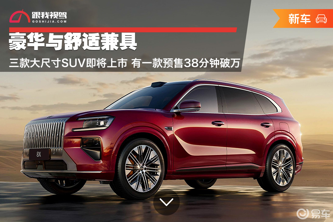 主打豪华与舒适 极氪8X领衔 三款大尺寸SUV即将上市