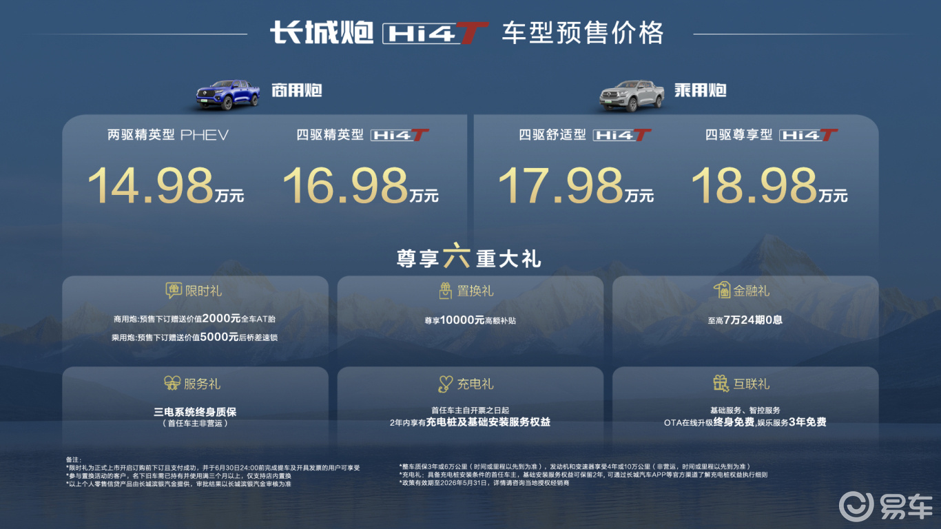 长城炮Hi4-T14.98万起，一台回归实用的新能源皮卡