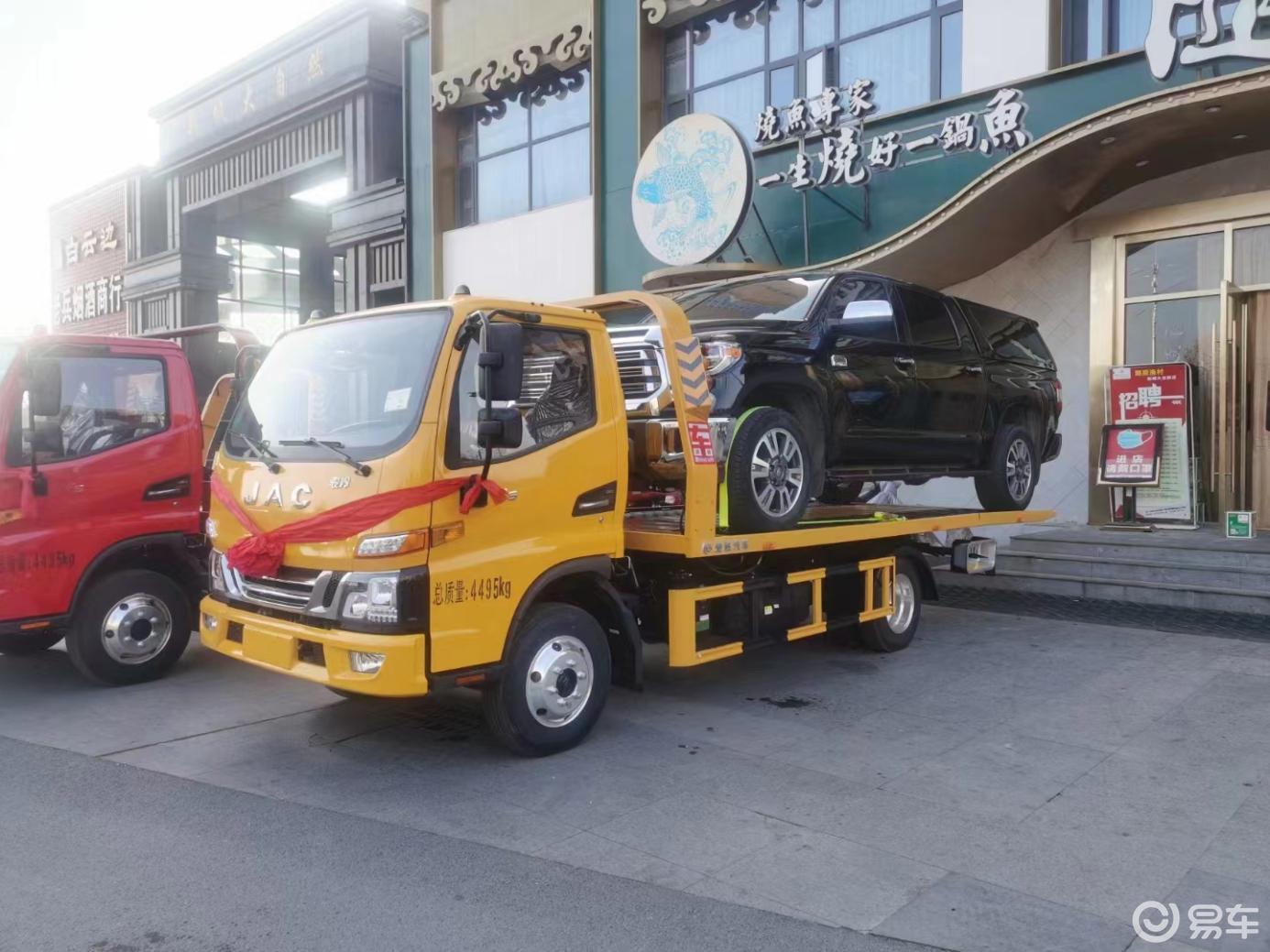 困难气道车什么牌好什么蓝牌清障车最好？江淮1卡骏铃V5清障车揭晓答案_https://www.jmylbn.com_新闻资讯_第1张