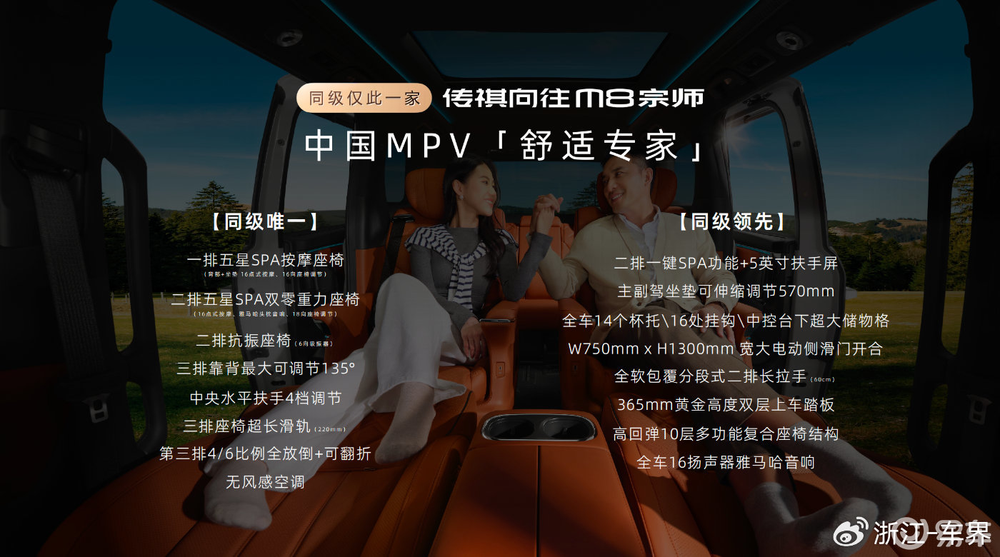 限时补贴价24.99万元起 传祺向往M8宗师正式上市