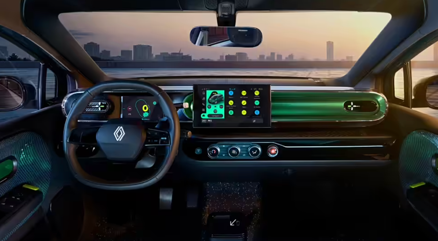 雷诺Twingo E-Tech内饰赛博朋克风格你喜欢吗？