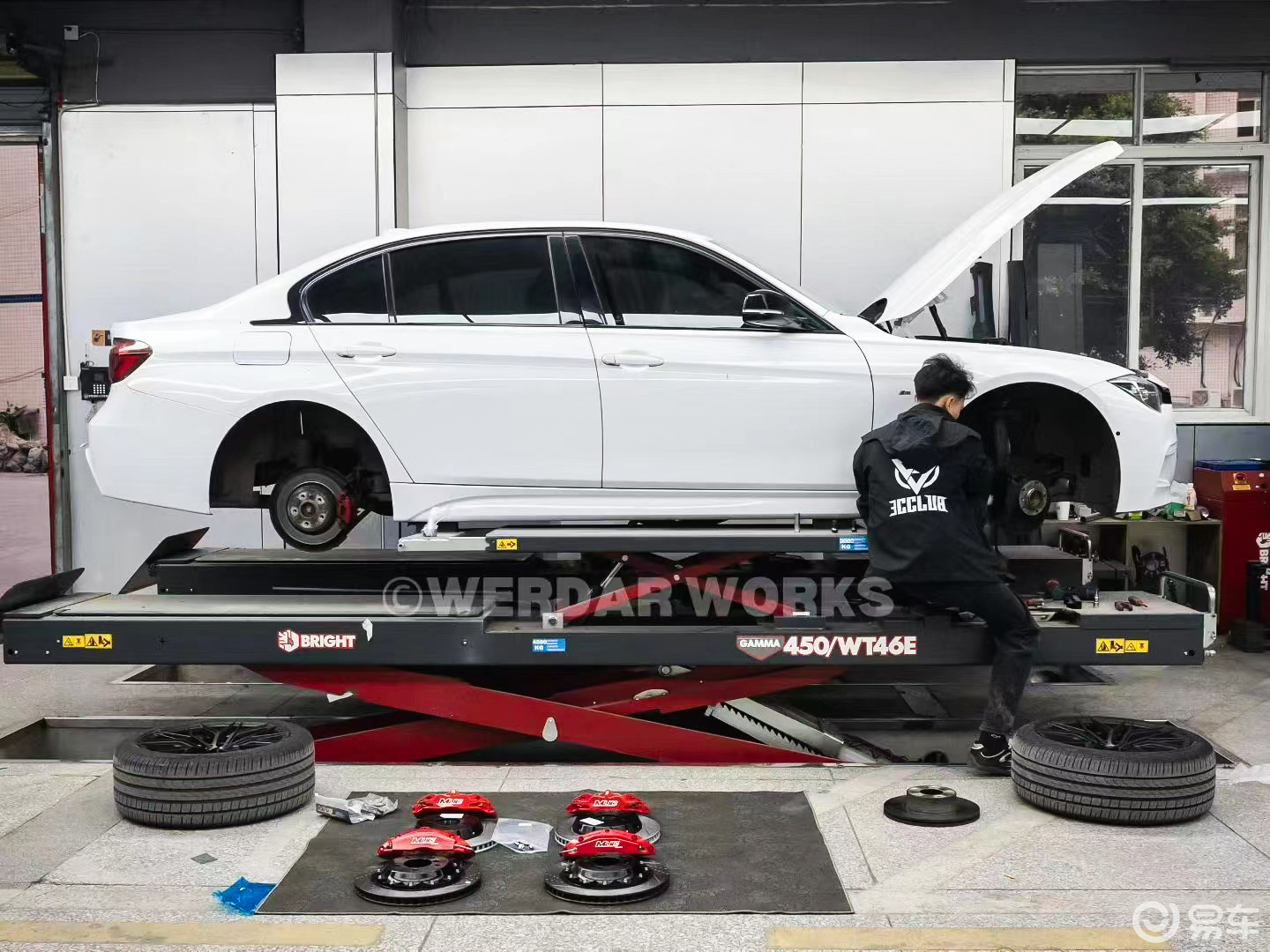 宝马三系改装MUC前轮C04四活塞后轮四活塞刹车卡钳套装