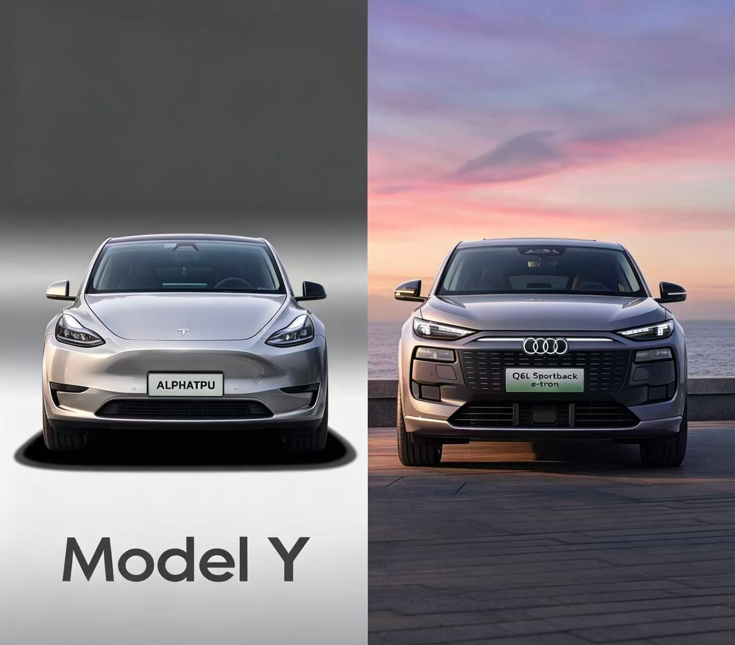 奥迪Q6L e-tron VS 特斯拉Model Y
