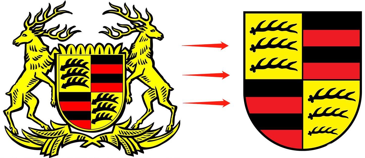 左:符腾堡州徽标 右:霍亨索伦徽标