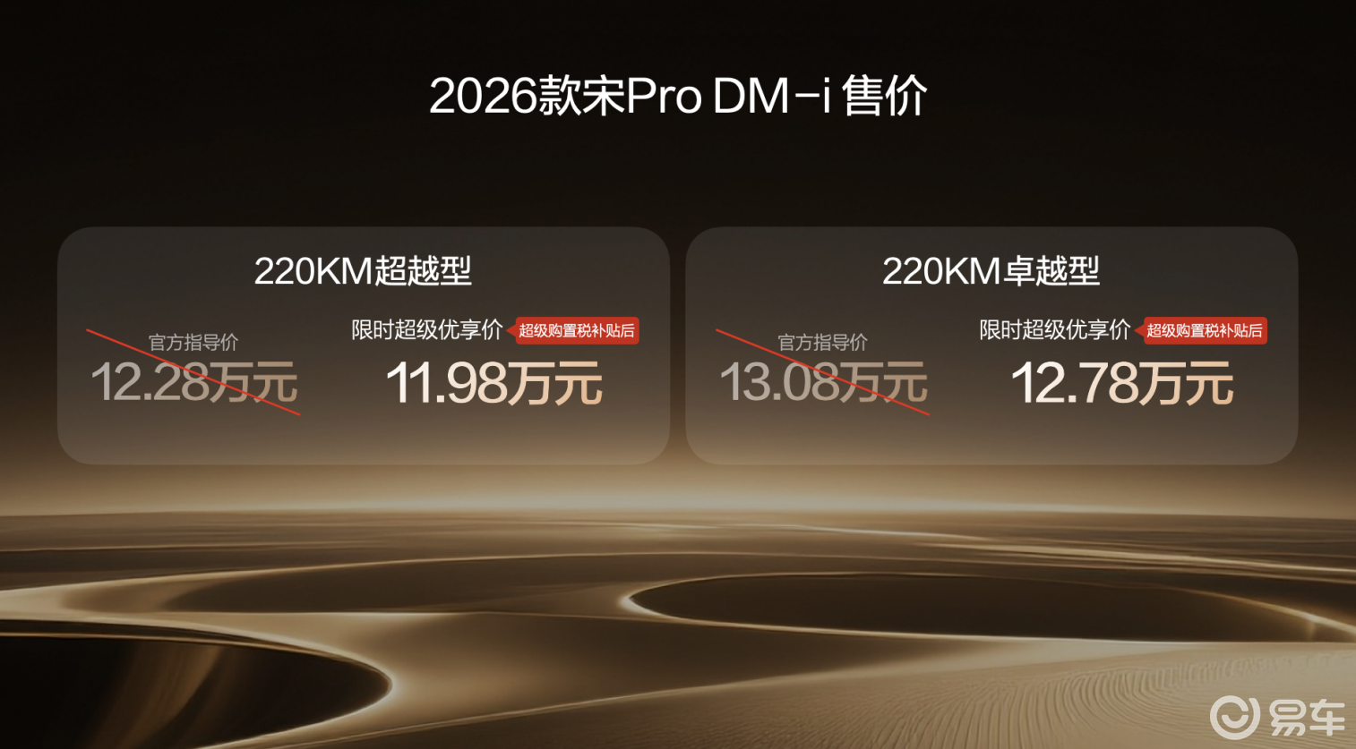 11.98万起，2026款宋Pro DM-i 上市