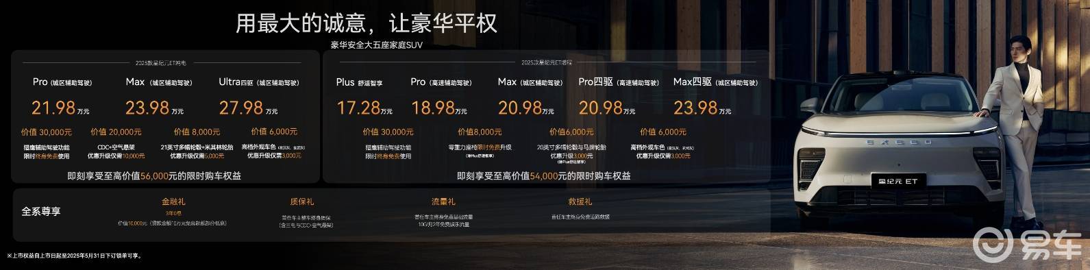 17.28万元起售！2025款星纪元ET上市