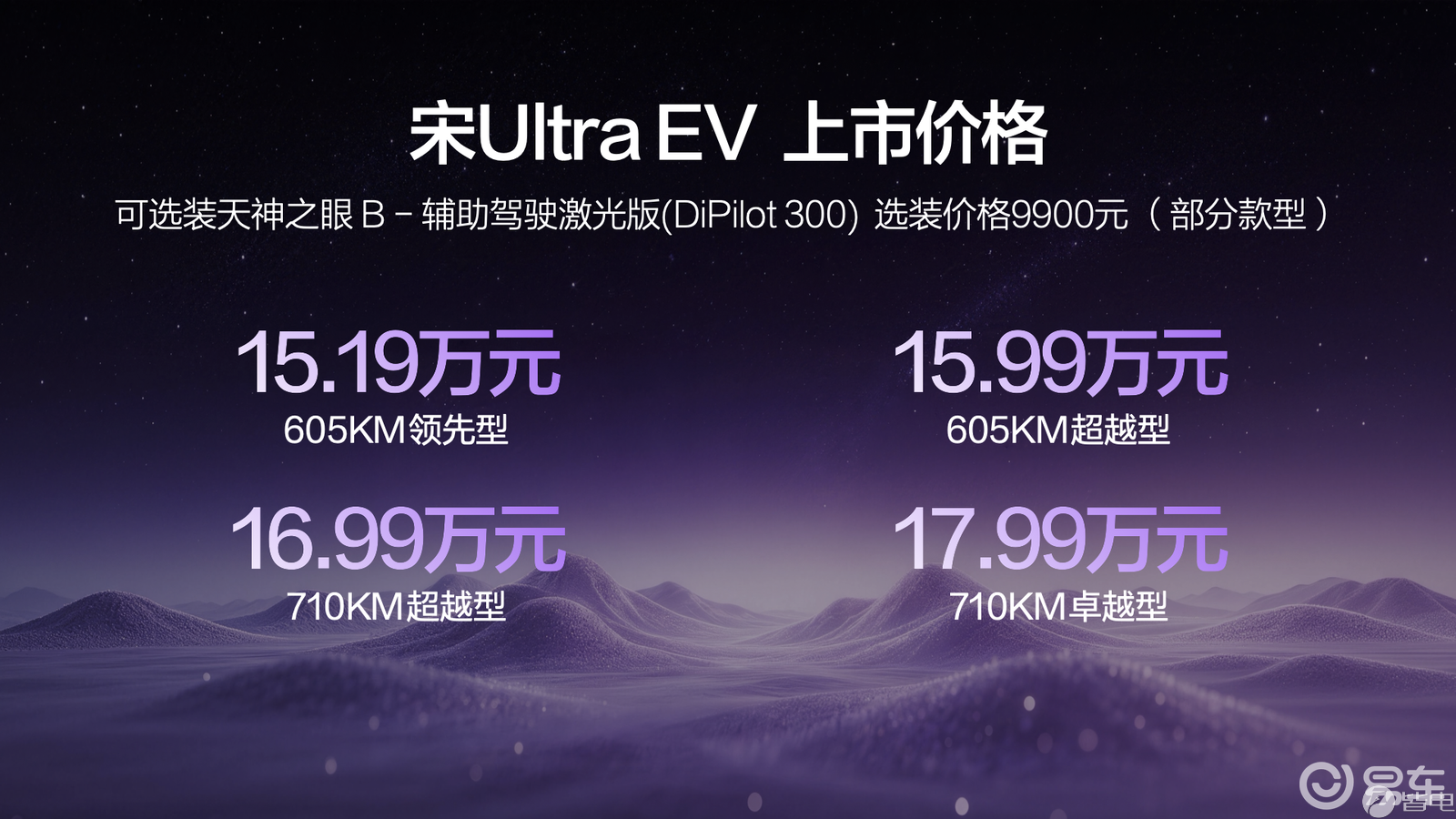 15.19万起!宋UltraEV上市 云辇-C+闪充技术