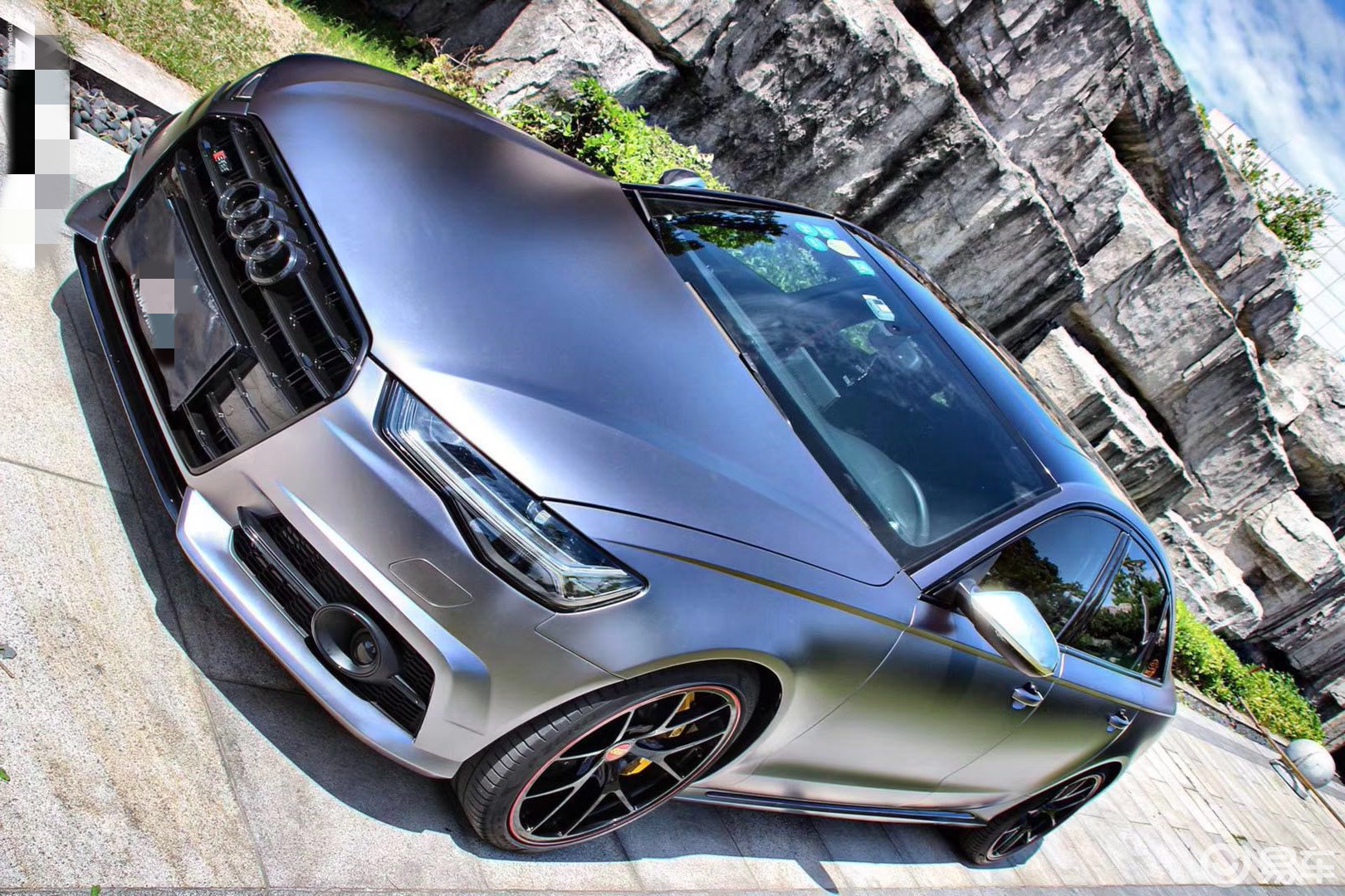 拿下女友的终极手段 奥迪a6l改色电光钛灰