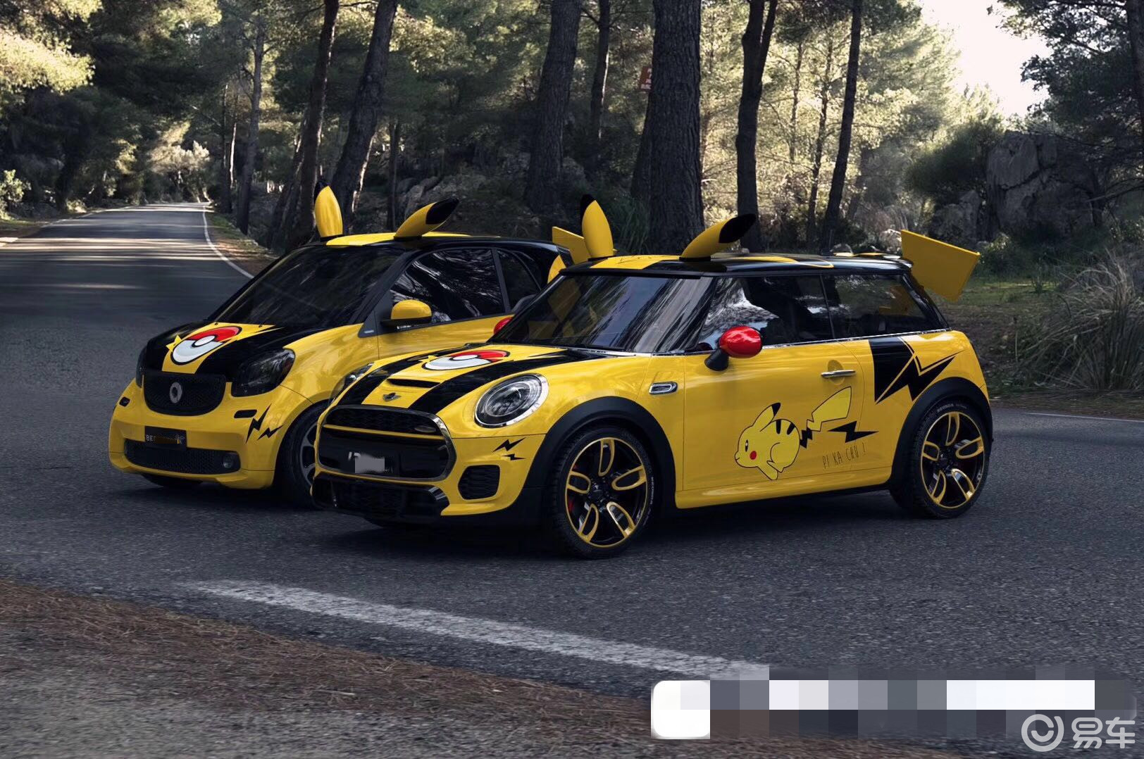 六一让爱车变成孩子的大玩具汽车彩绘皮卡丘