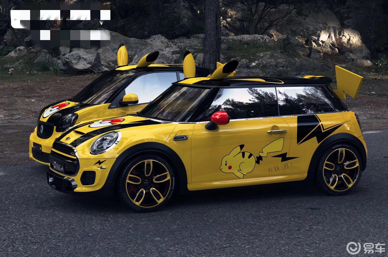 六一让爱车变成孩子的大玩具汽车彩绘皮卡丘