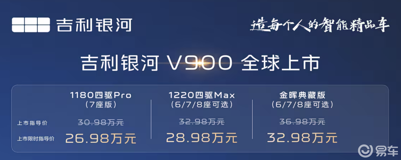 银河V900售价26.98万起，别克GL8最强劲敌？
