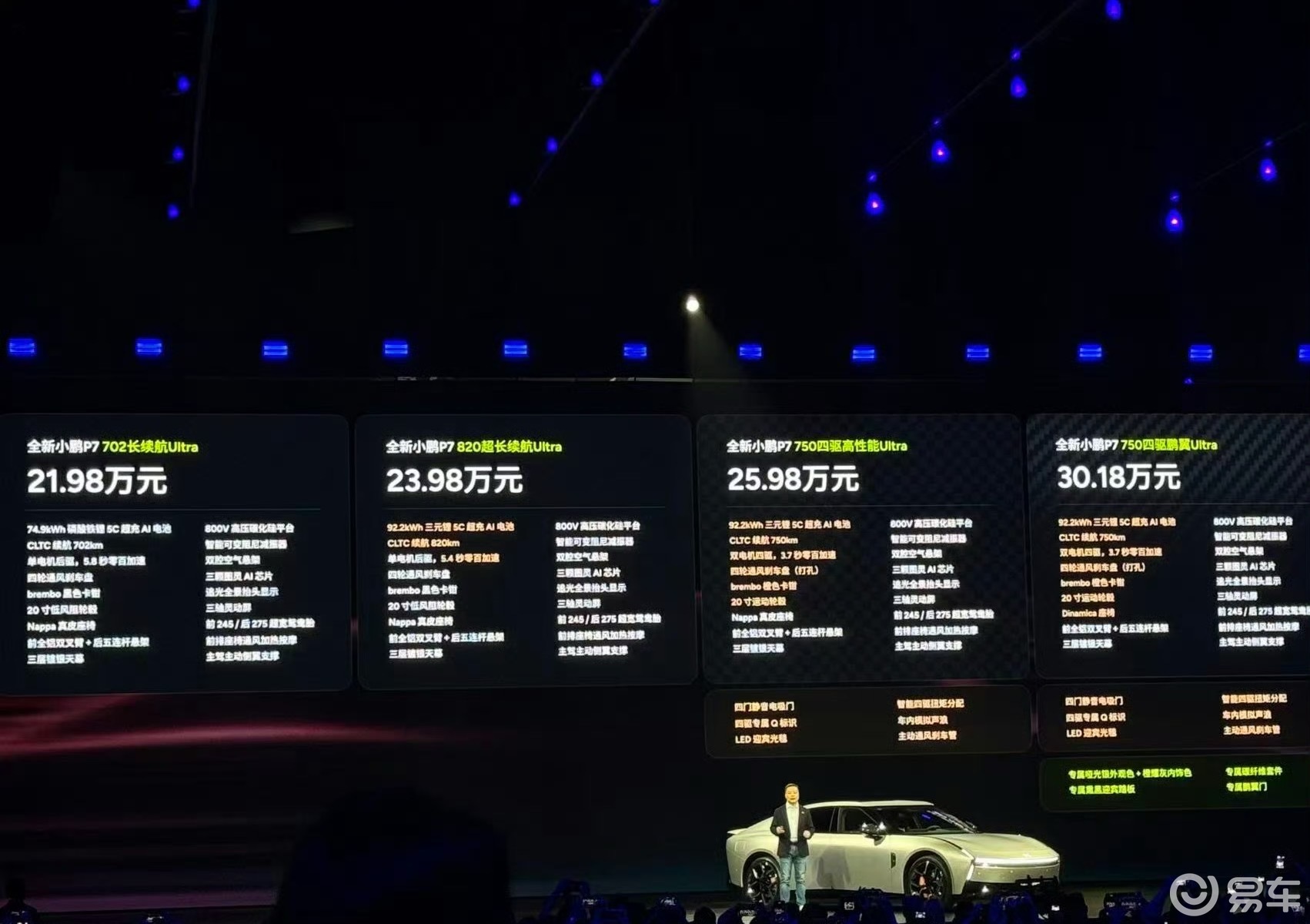 21.98万起！全新小鹏P7上市，7分钟大定破万台！