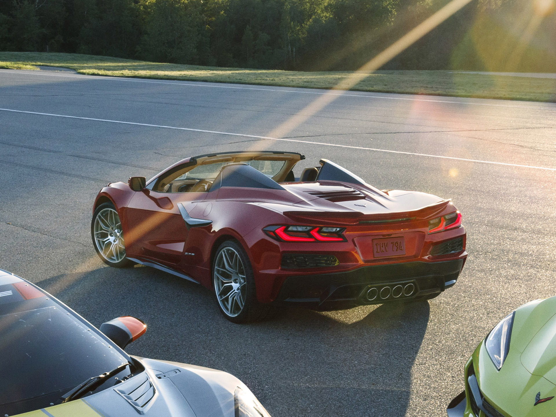 科尔维特宽度铝合金轮毂扰流板