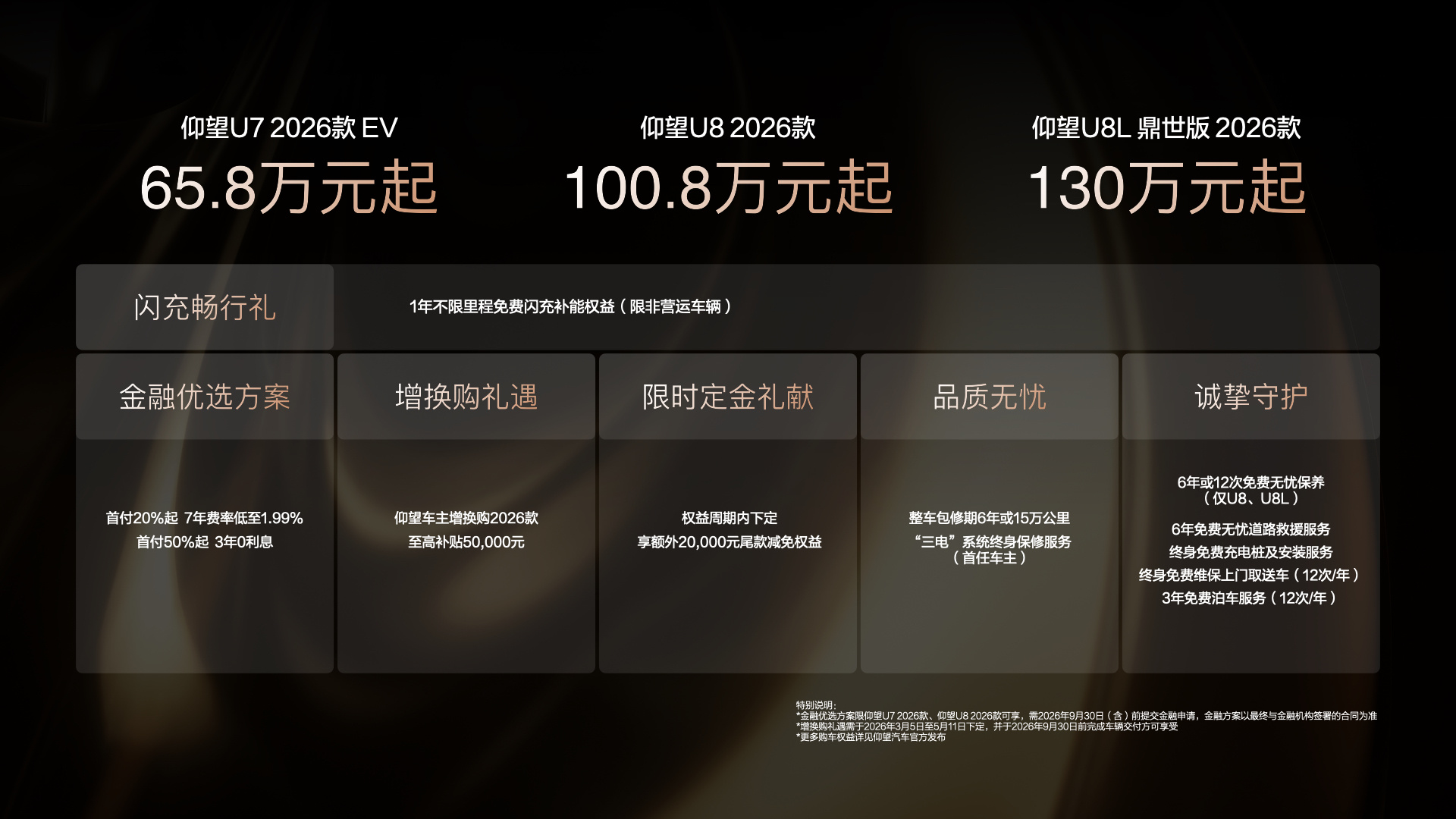 闪充技术赋能极致体验仰望 2026 旗舰矩阵重构高端出行