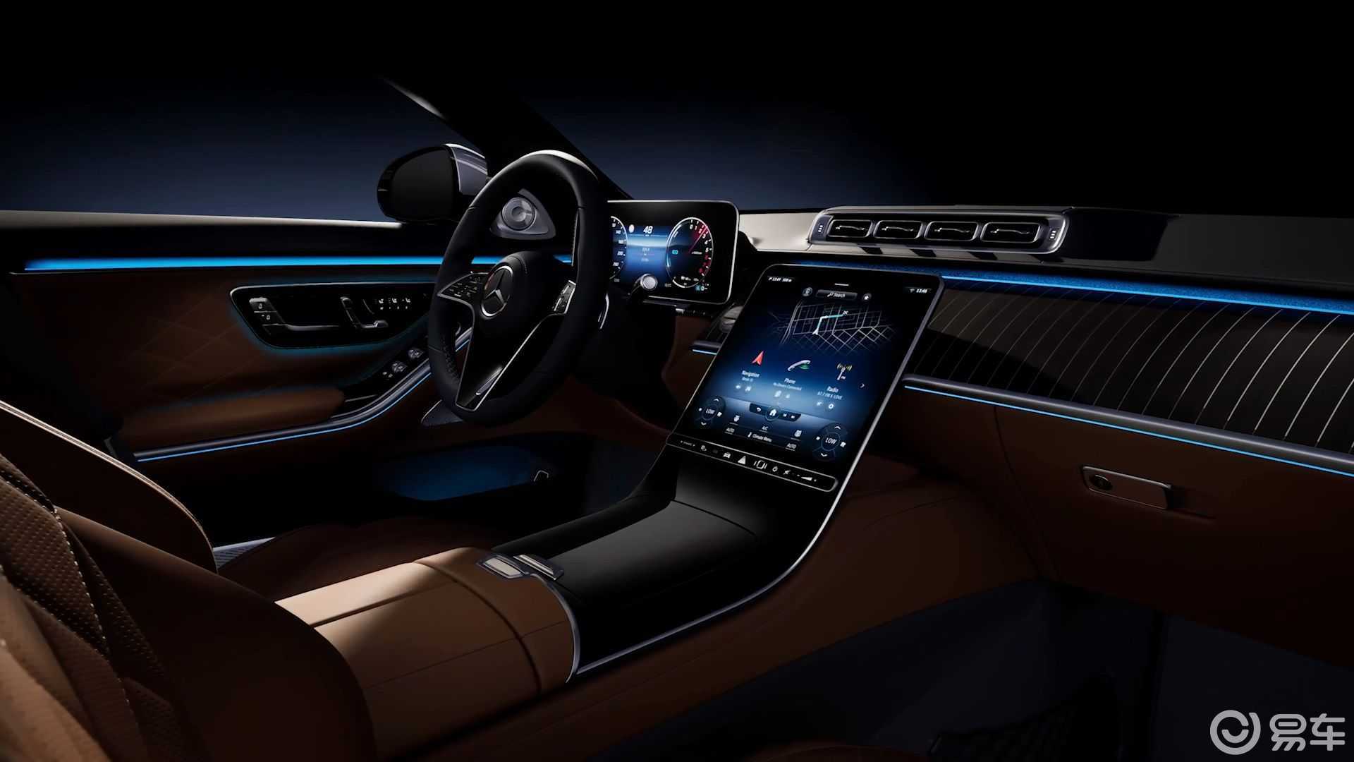 【菲常快讯】#2021款奔驰s级内饰全面曝光!_易车