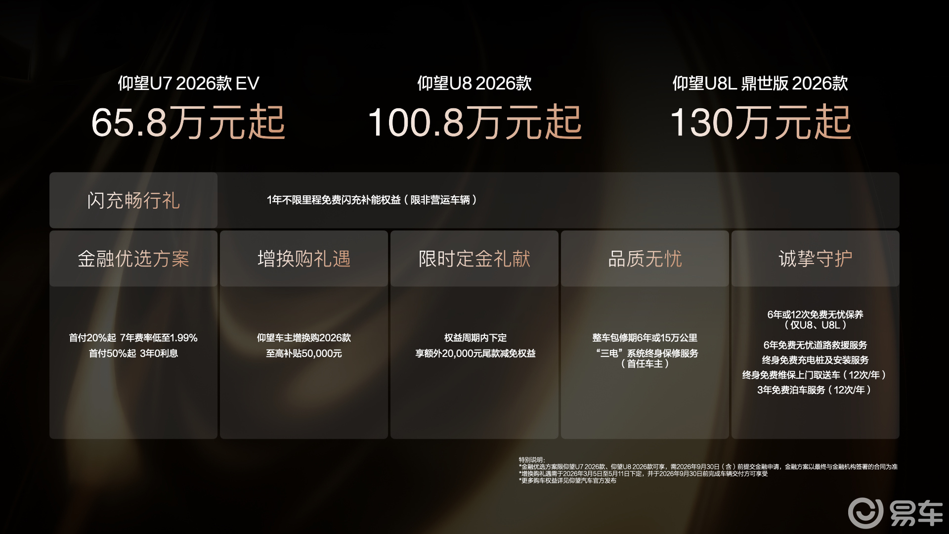 仰望3款新车配闪充技术9分钟充满，纯电续航1006公里