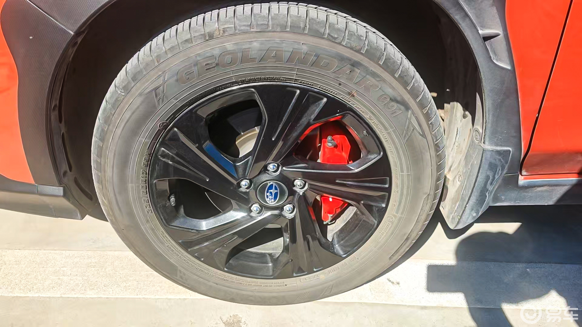 斯巴鲁旭豹原厂碟盘改装MUC前C-6六活塞刹车卡钳套装