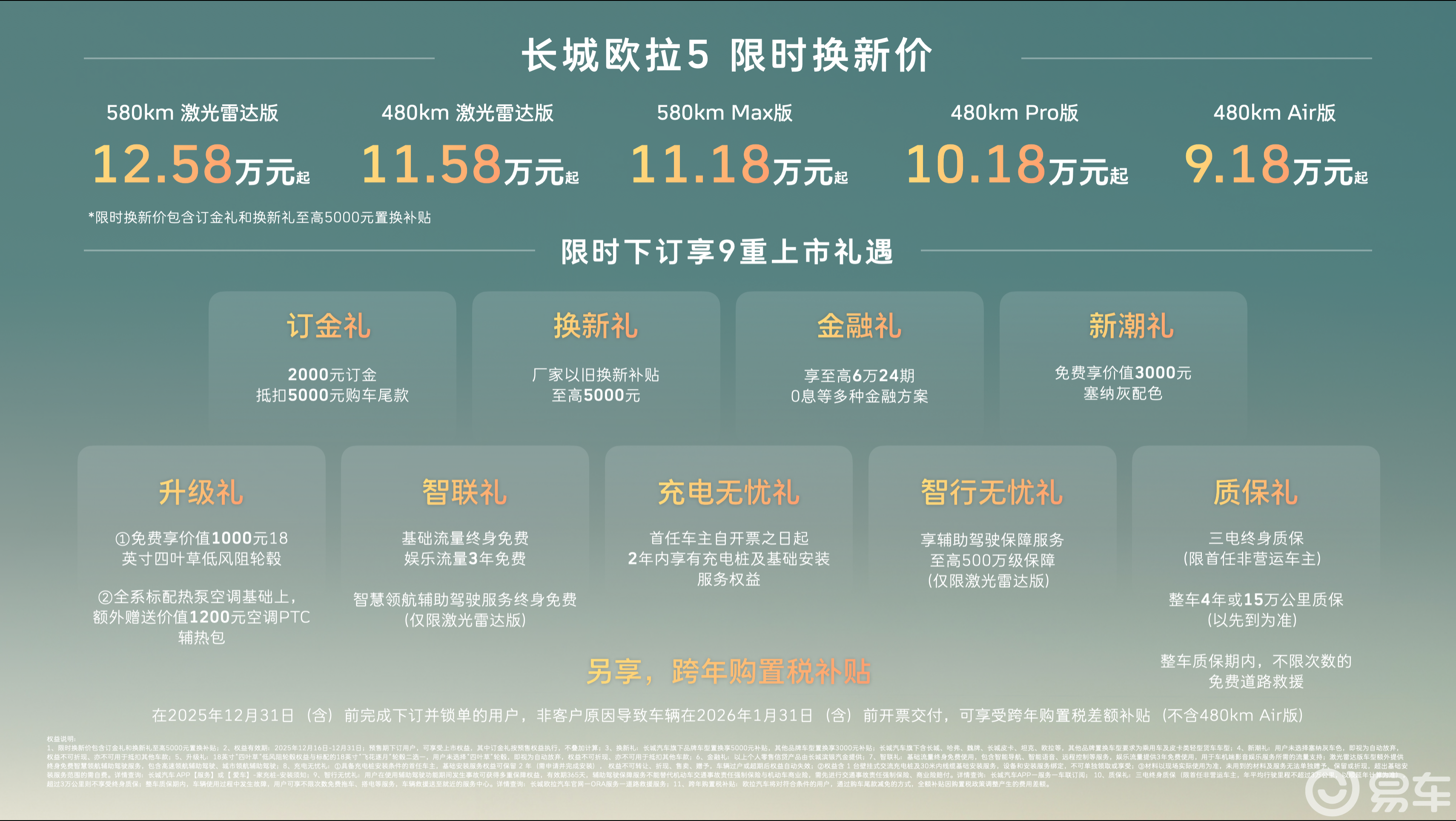 长城欧拉5正式上市，限时换新价9.18万元起