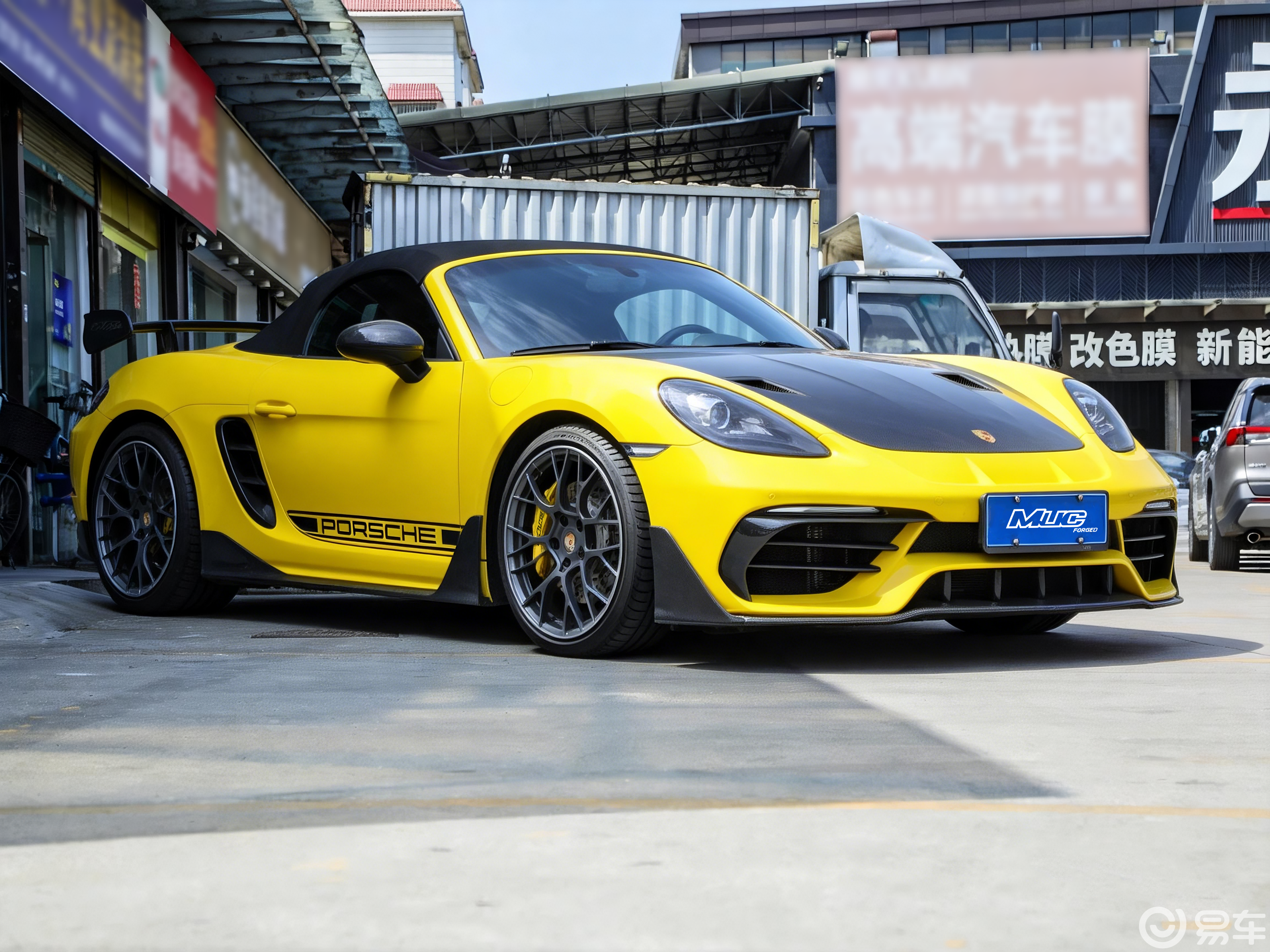 保时捷718改装MUC前C06六活塞刹车卡钳套装