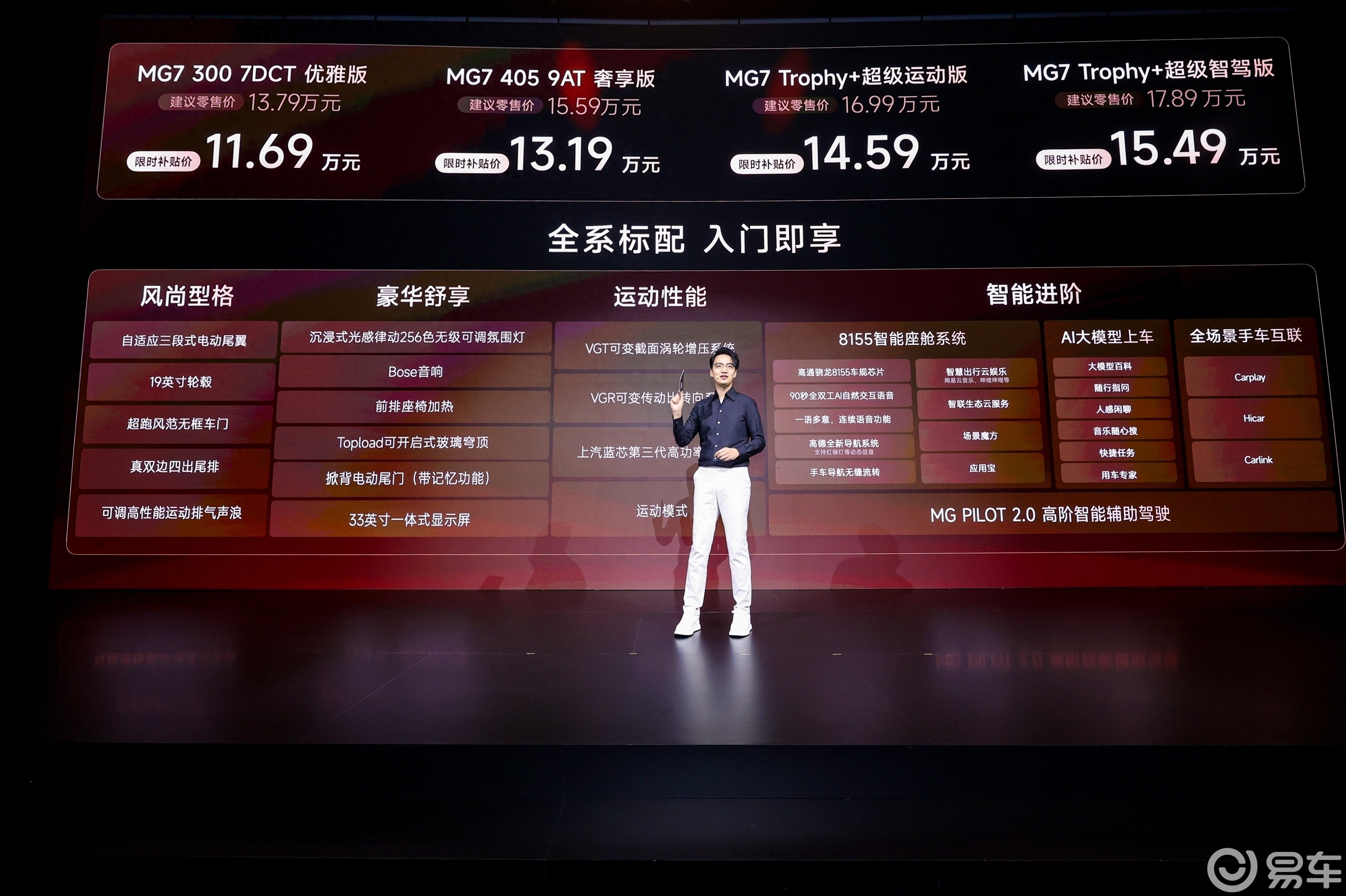 MG7 2026 款以全系标配诠释技术平权