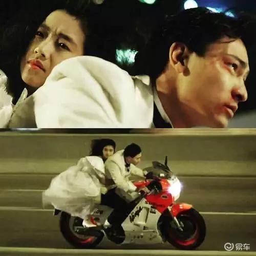 曾经一部电影《天若有情》中骑摩托车,带着吴倩莲的画面,让不少人记忆