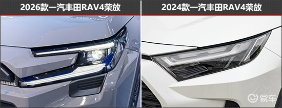 与时俱进 一汽丰田RAV4荣放新老款车型对比