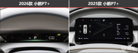 外观微调配置全面 小鹏P7+新老款车型对比