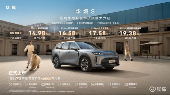 置换价14.98万起！华境S配置参数解读，四款配置怎么选