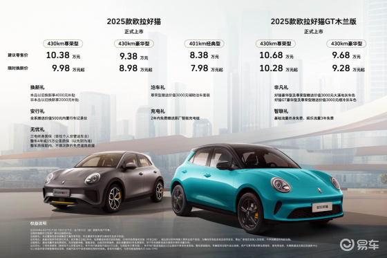 经典新生，潮而不凡！2025款欧拉好猫重构纯电出行新形态