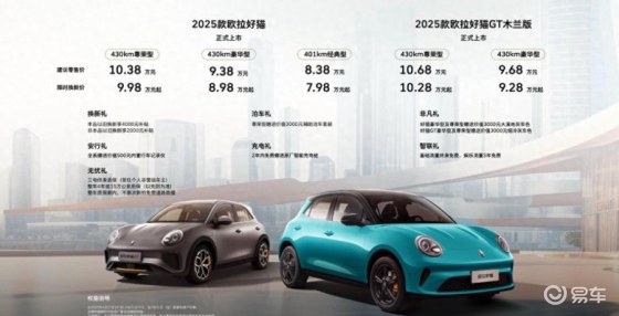 7.98万起售！支持对外放电，2025款欧拉好猫正式上市