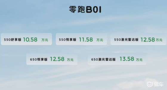 零跑 B01 将于 7 月下旬完成上市！ 5 款配置车型