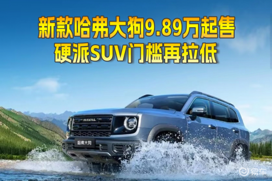 新款哈弗大狗9.89万起售，硬派SUV门槛再拉低