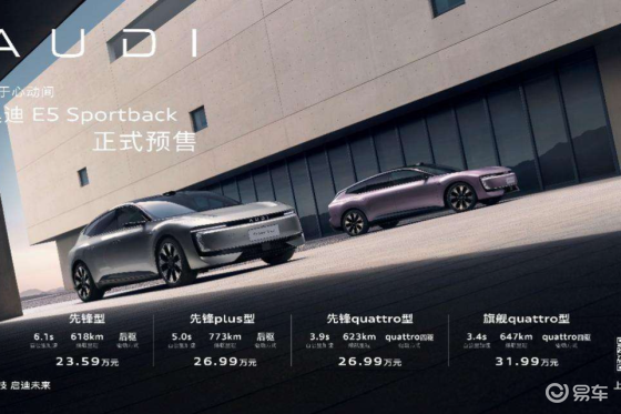 23.59万起？奥迪E5 Sportback的亿点点惊喜