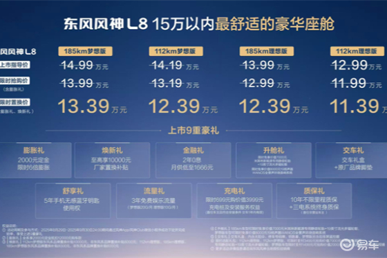 东风风神L8重磅上市！置换价仅11.39万起